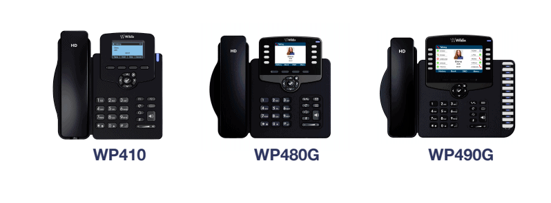 WP410, WP480G, WP490G IP Telefone