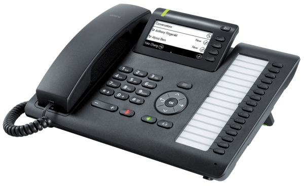 Openscape Deskphone CP400 seitenansicht